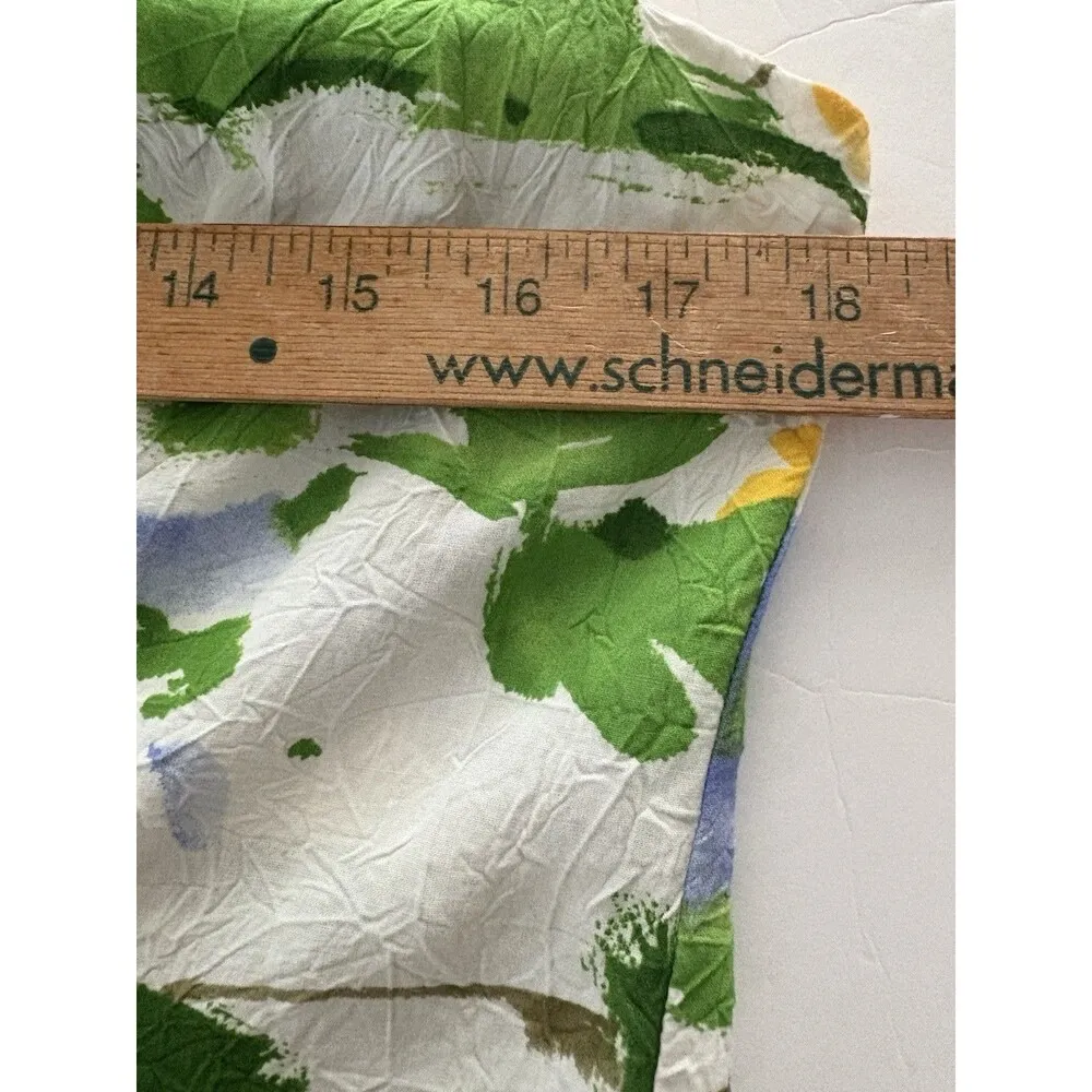 Jams World Dress Womens Large White Flora Grande Hawaiian Beach Hibiscus - Image 9