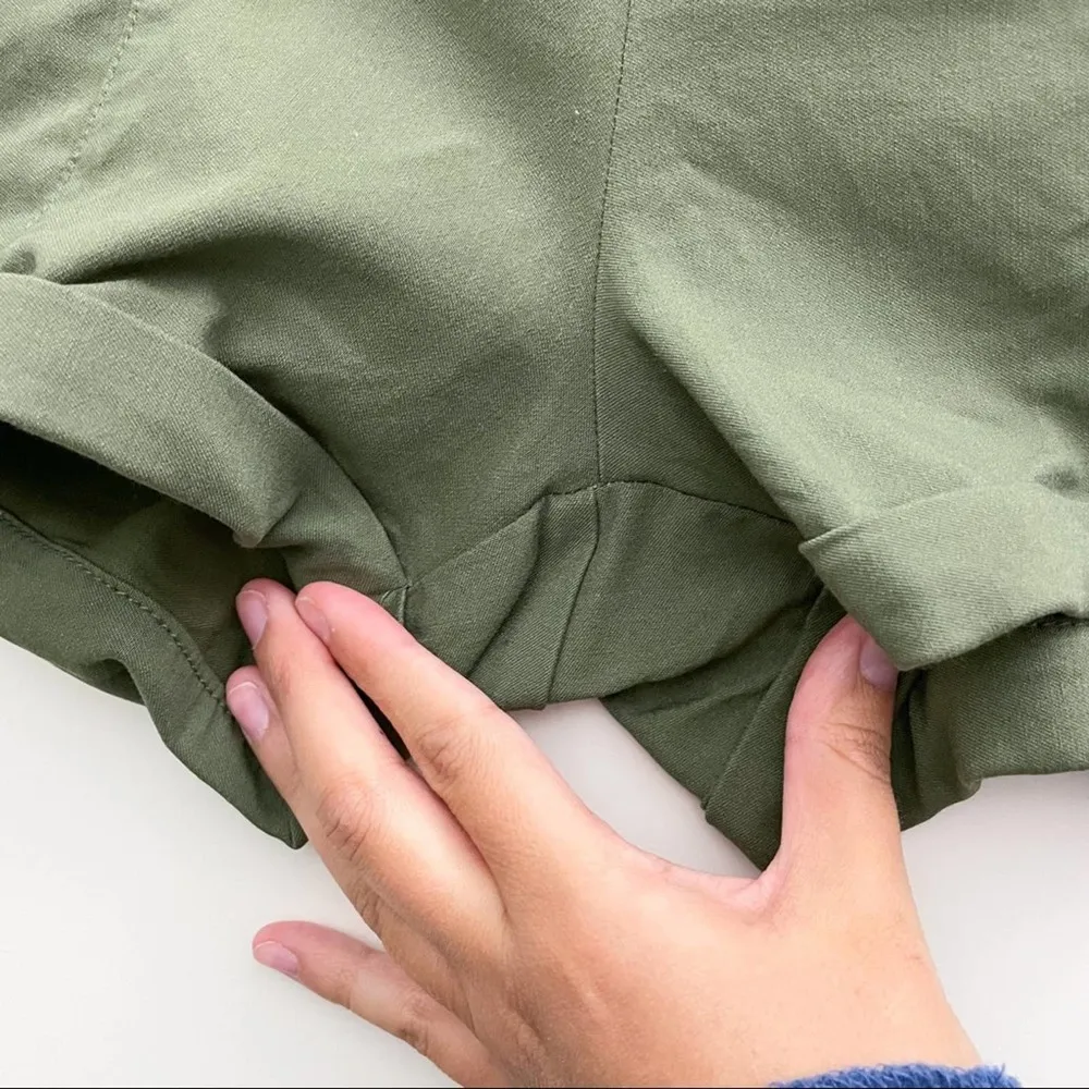 Active USA Olive Green Shorts - Image 3