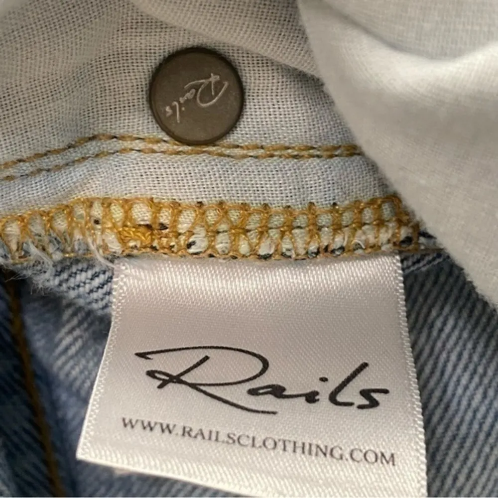 Rails Denim Women Size 24 Medium Vintage Wash Beckett Destroyed Boyfriend Jeans - Image 9