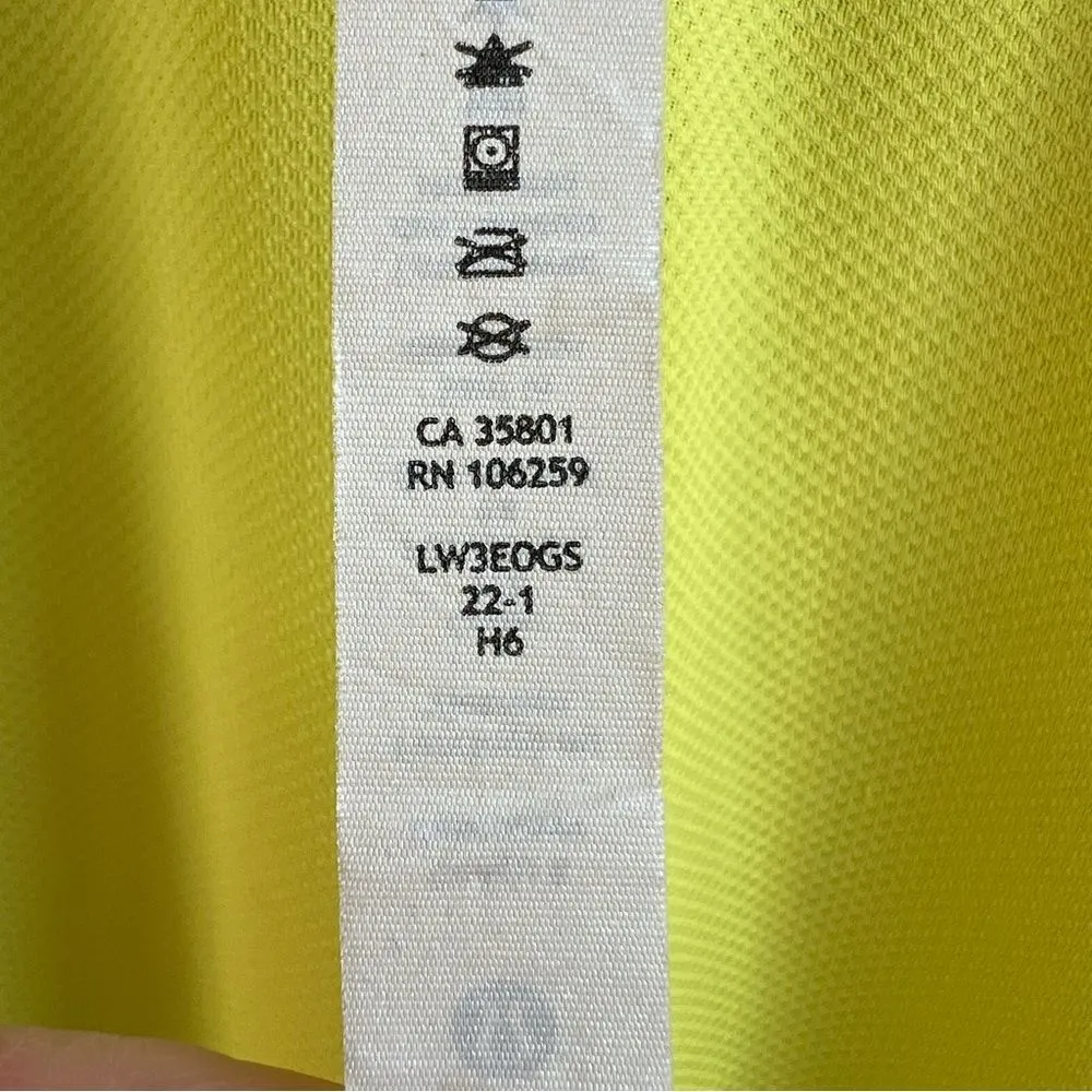 Lululemon High-Neck Running and Training T-Shirt Electric Lemon Yellow Size 12 - Image 8