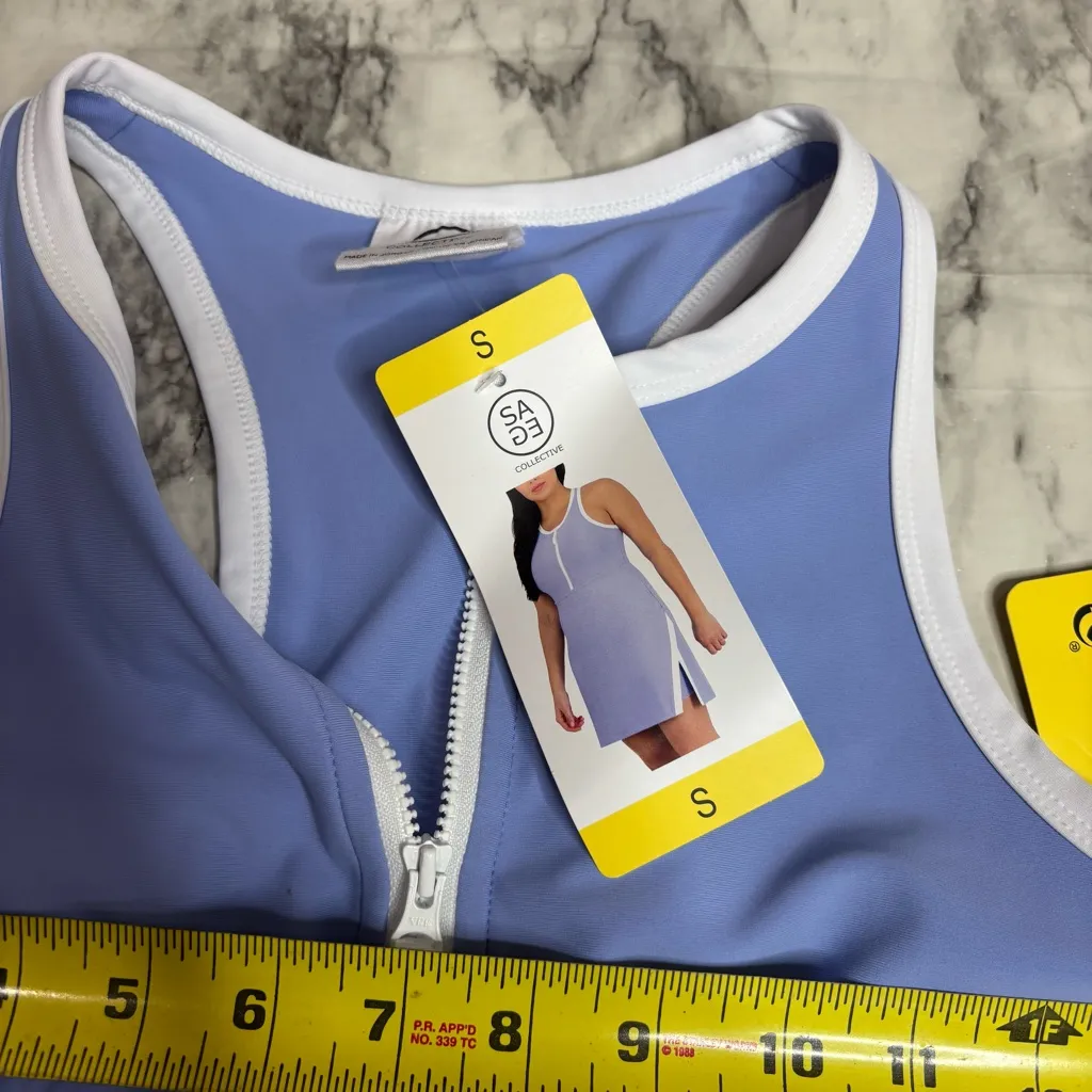 Sage Size Small Lavender purple gold dress tennis athletic skirt with shorts NWT - Image 6