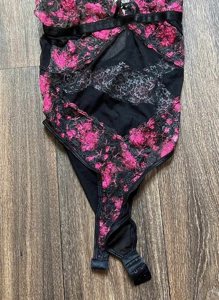 Floral Print Strappy Cup Teddy Size undefined - Image 3