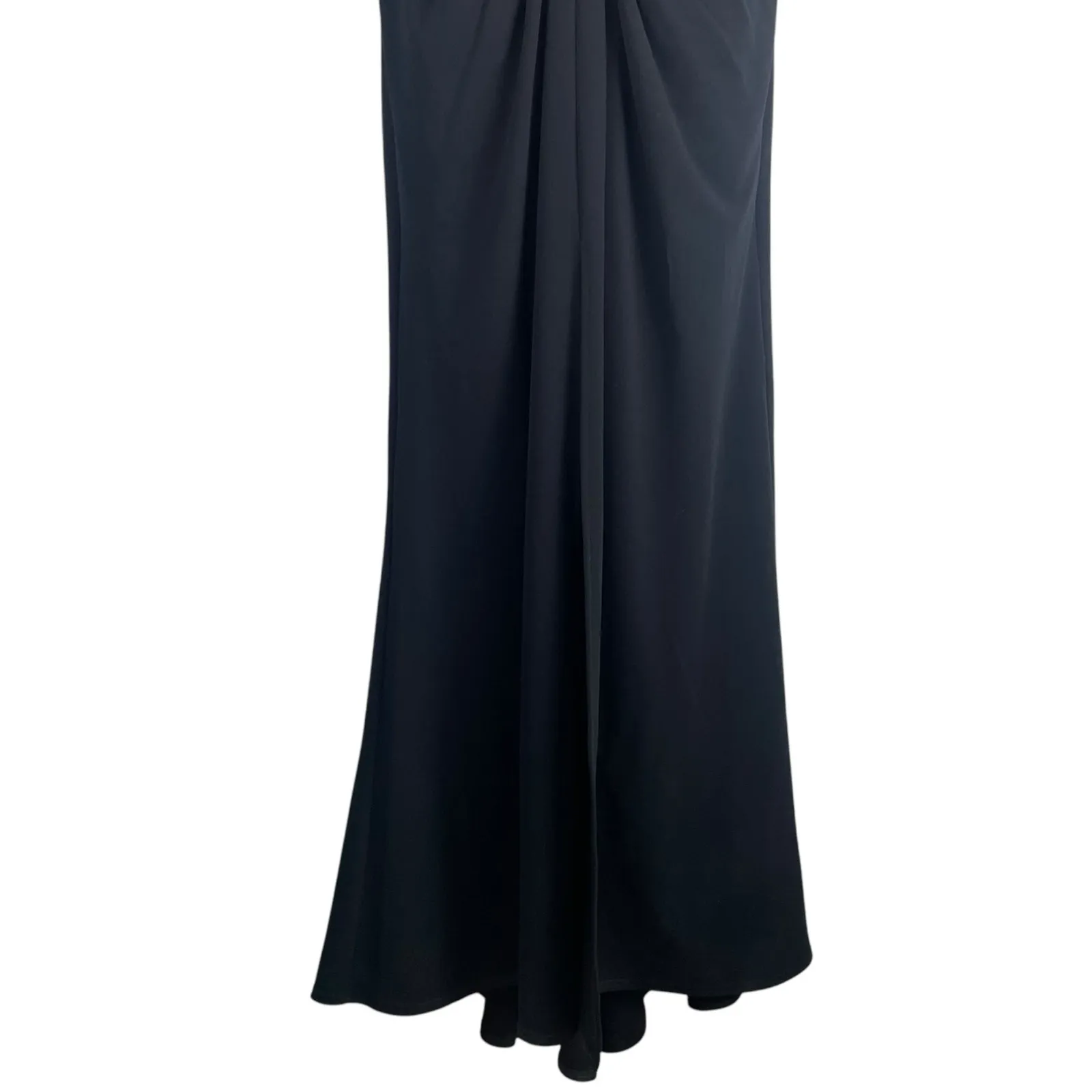 Tadashi Shoji Betton Contrast Illusion Evening Gown Ivory Black Size 6 - Image 8