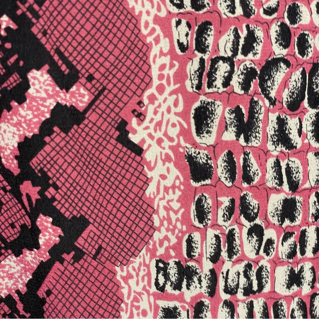 Joie Silk Tank Top Racerback Pink‎ Women Small Snakeskin Animal Print Sleeveless - Image 7