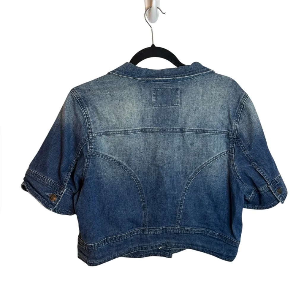 American Rag Y2K Short Sleeve Denim Jacket - Image 2