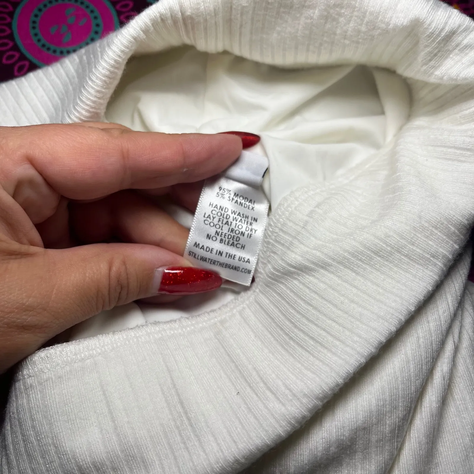 STILLWATER The Rib Edit Knit Midi Skirt High Slit White Pencil Quite Luxury SM - Image 10