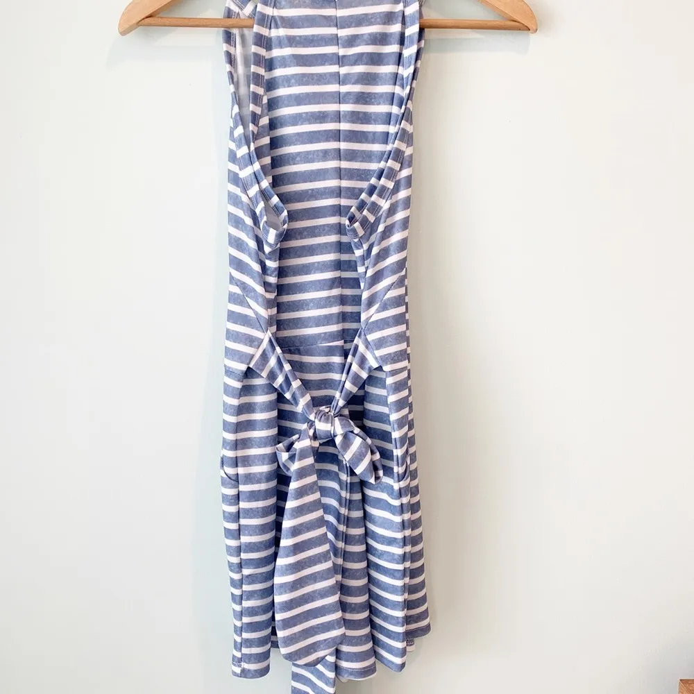 ePretty Blue Striped Shorts Romper Pockets XL - Image 8