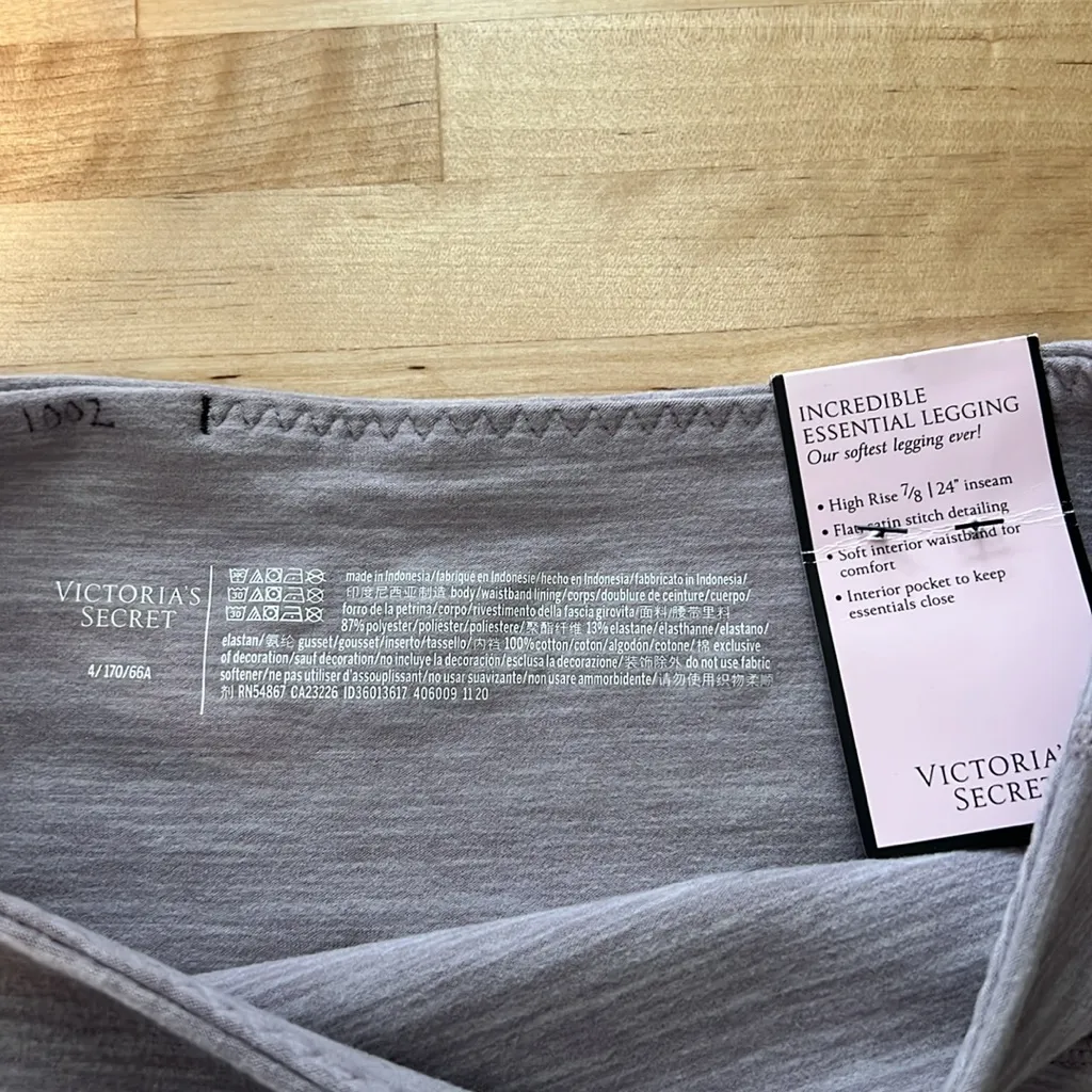 NWT Victoria Secret Incredible Essential High Rise Side Pocket Crop Legging, 4 - Image 9