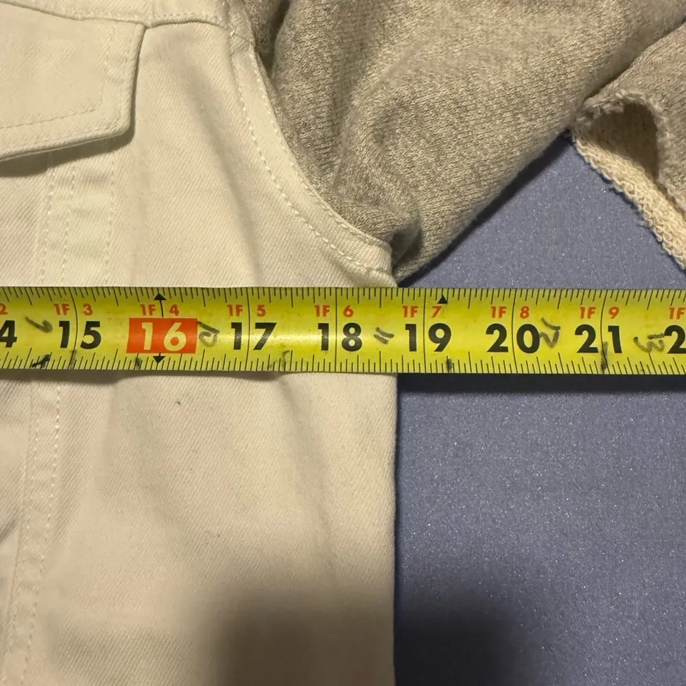 Peace Love World White Jean Jacket - Image 7