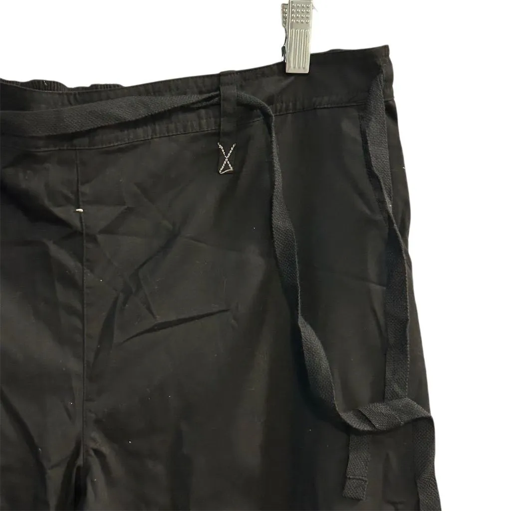 Laura Ashley Women's Black Wide-Leg Pants Size L Casual Elastic Waist - Image 6