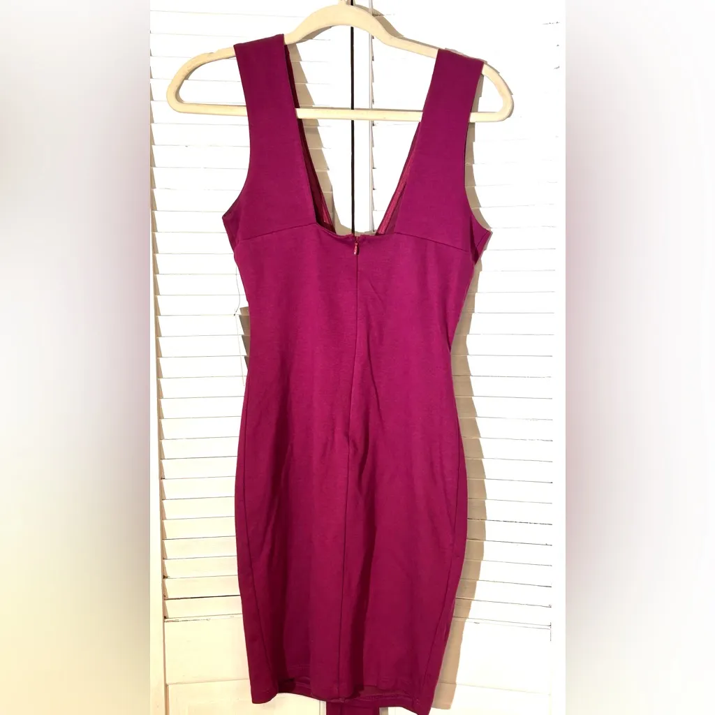 Lulus Size Small Glam Affair Plum Purple Bodycon Dress With Back Tied Bow - Image 8