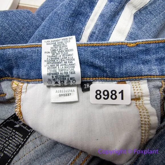 7 For all mankind the ankle skinny jeans raw hem, women‎ size 28 - Image 13