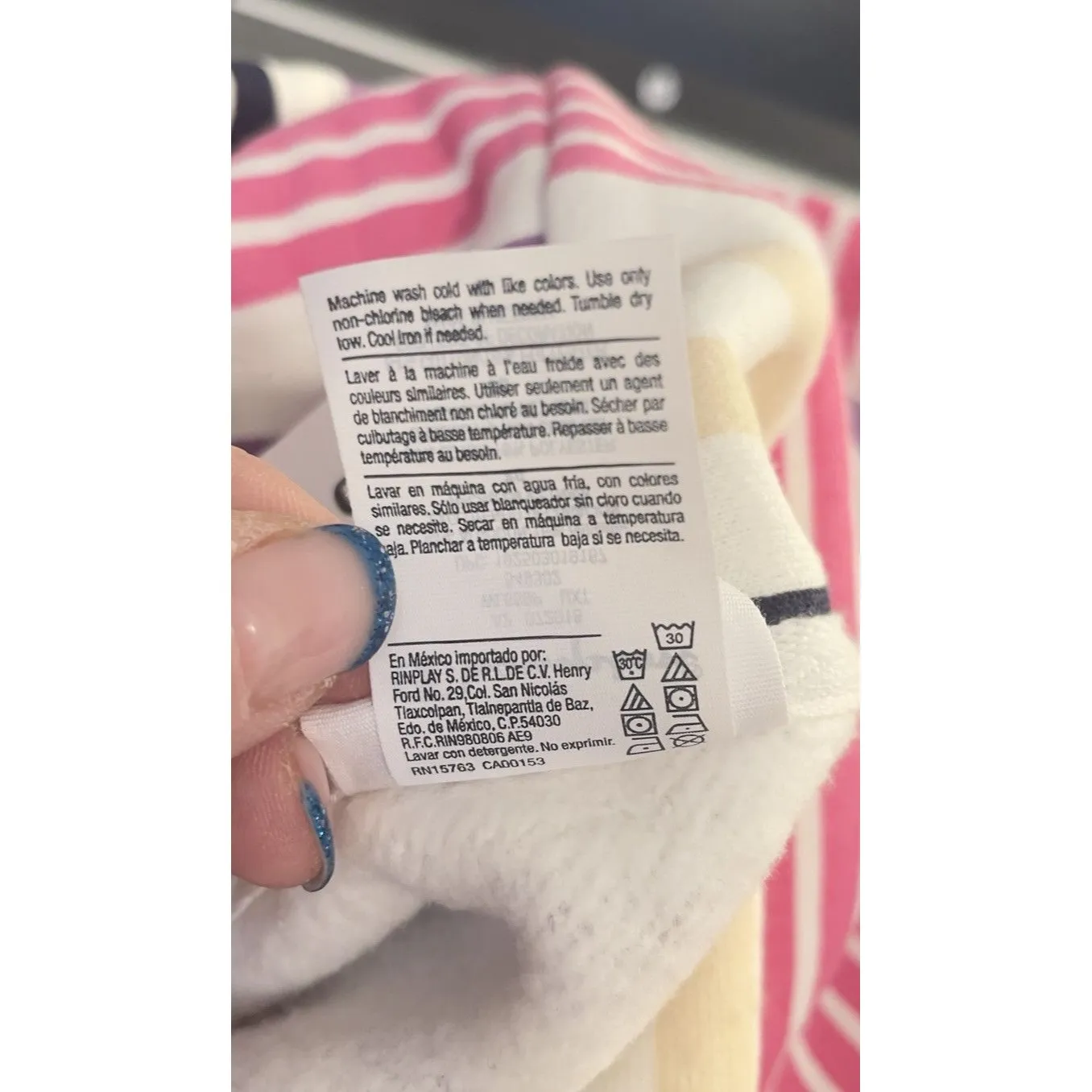 Champion Urban Outfitters Cotton Blend Crop Stripe Sweatshirt Hoodie Size XL NWT - Image 7