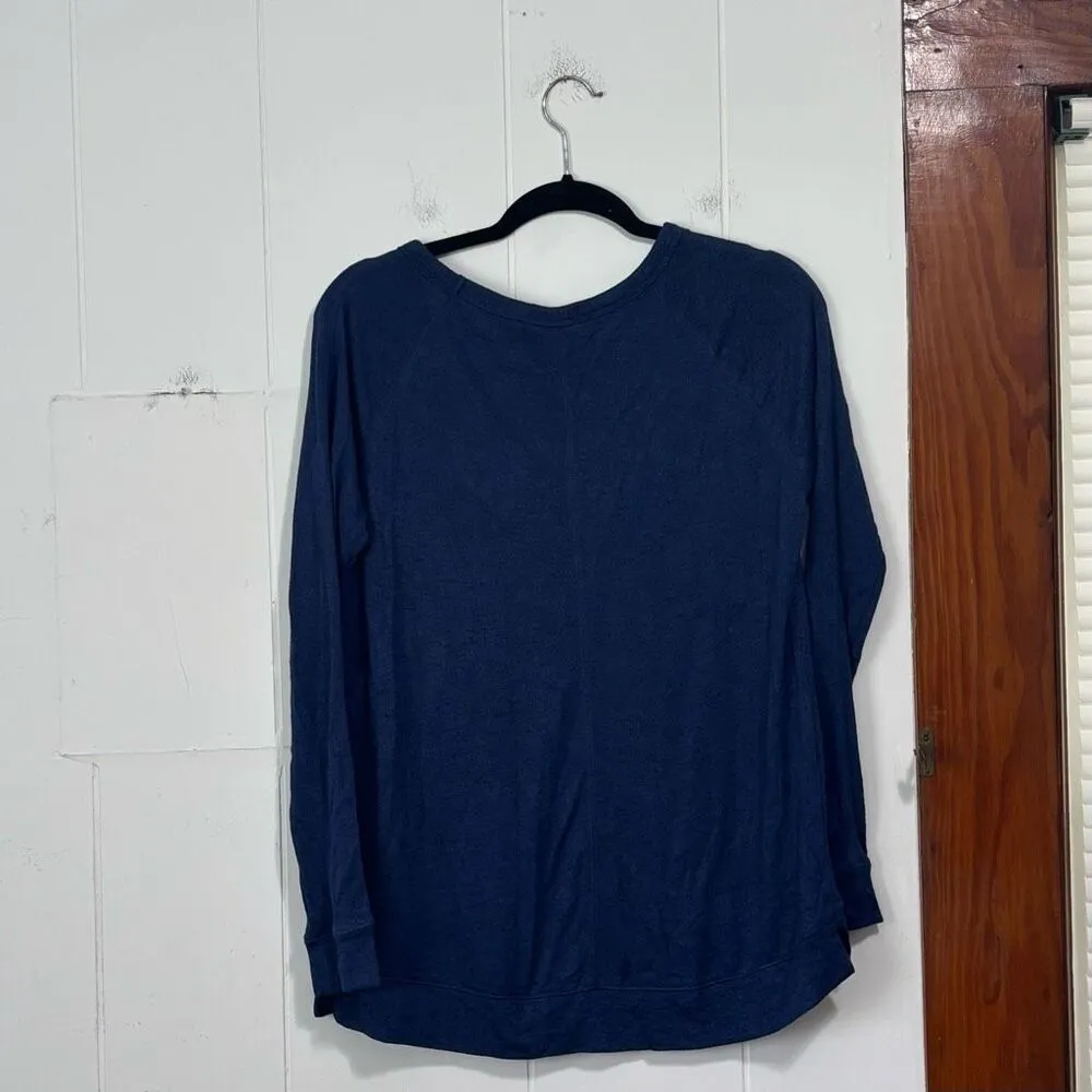 Gap Blue Thin Knit Athletic Sweater Small‎ - Image 3