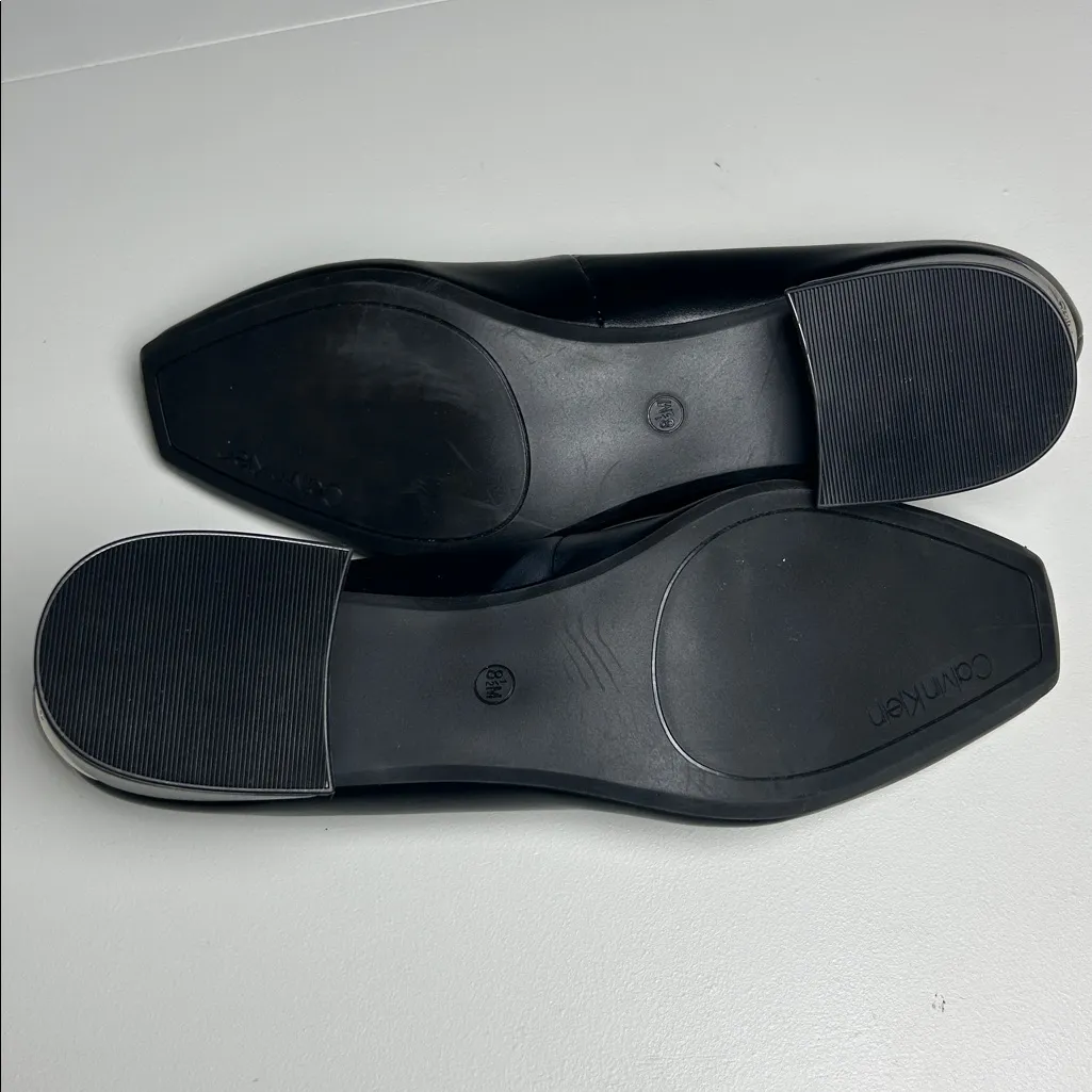 Calvin Klein Shoes Women's Size 8.5 CK Madeline Black Square-Toe Heels - Image 7