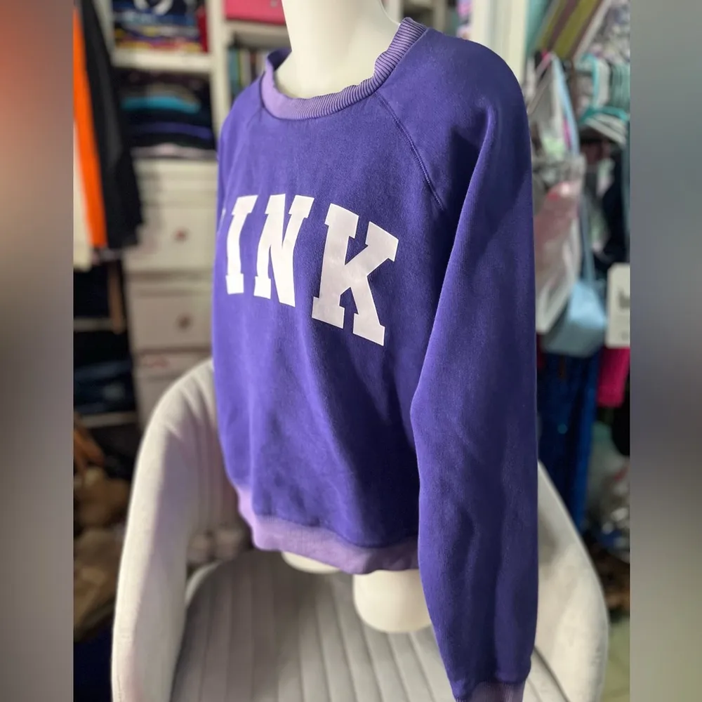 Pink by Victoria’s Secret Pullover purple Crewneck - Image 3