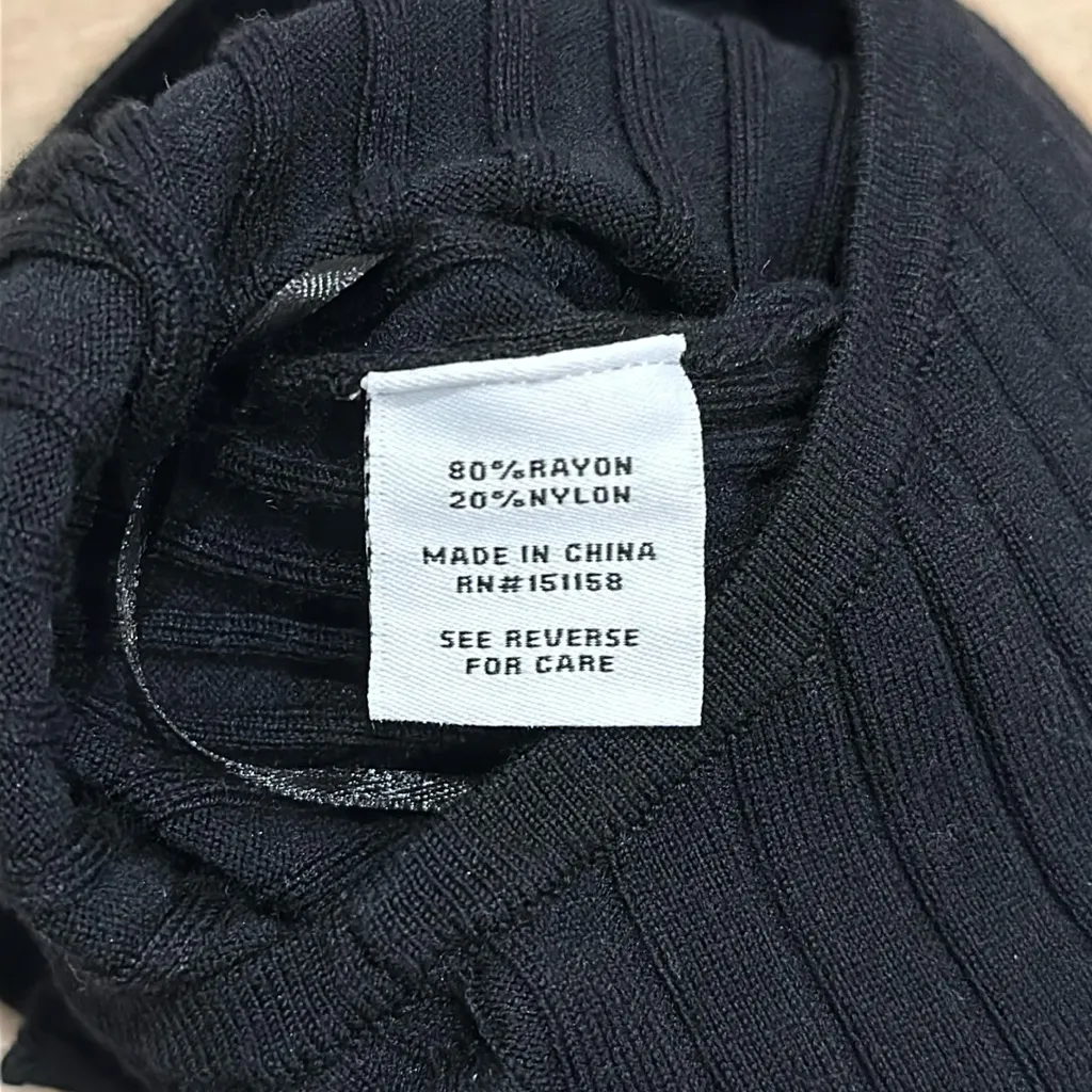 525 America Ribbed One Shoulder Tank Top Black - Image 7