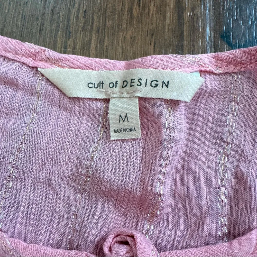 CULT OF DESIGN boho top, size M, NWT Size M - Image 8