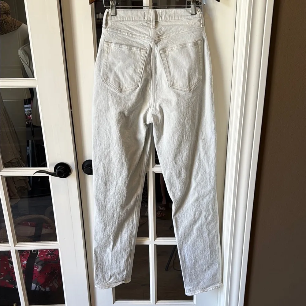 ABERCROMBIE & FITCH Curve Love The Dad High Rise Crossover Jeans Size 27/4L - Image 2