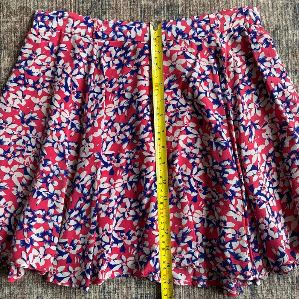 Yumi Kim 100% Silk Floral Skirt Size L - Image 8