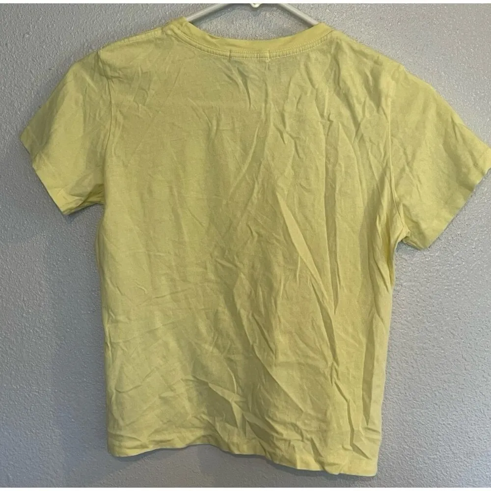 AGOLDE YELLOW TEE SZ XS - Image 2