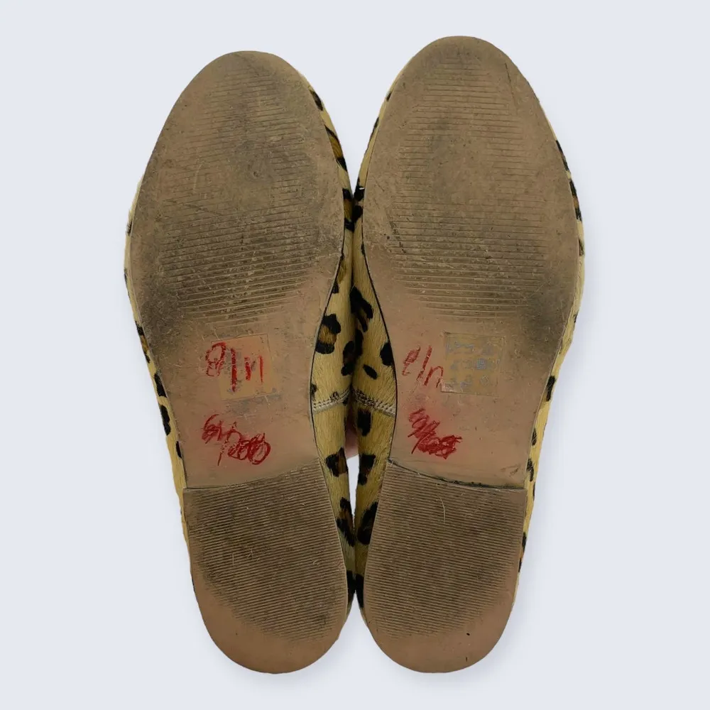 Asos Leopard Print Calf Hair Leather Slip On Loafer Flats US 7 UK 5 - Image 8