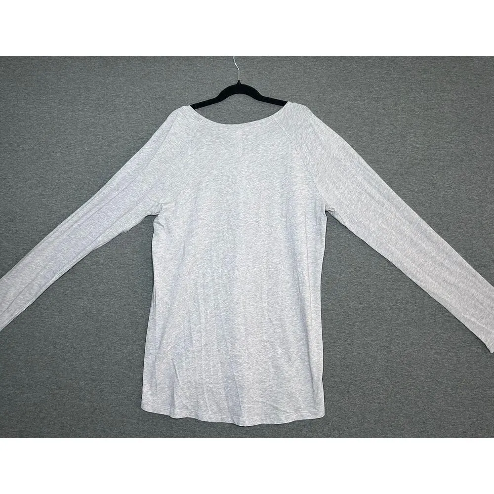 Lululemon | Women's Athletic Workout Basic Gray Relaxed Fit Long Sleeve Top | 6 - Image 2