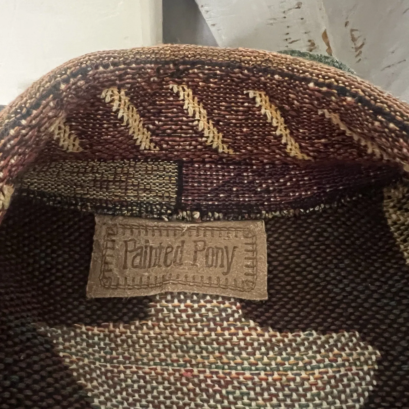 Painted Pony Tapestry Jacket Sz Large/XL Patchwork Stars Button Front Western Blue - Image 15