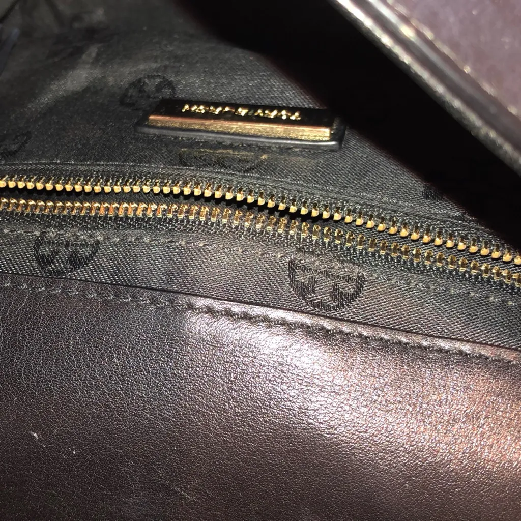 TORY BURCH Black Fleming Art Deco Diamond Quilted Crossbody Shoulder Bag Clutch - Image 8