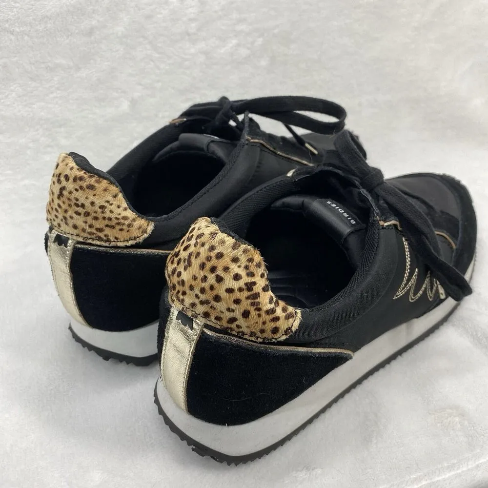 Birdies Sneakers Womens‎ 11 Roadrunner Fierce Black Gold animal print - Image 2