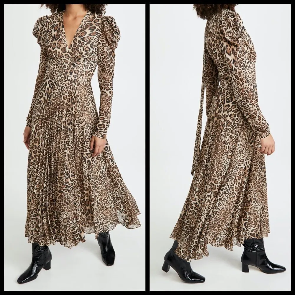 💕RONNY KOBO💕 Bernadette Pleated Leopard - Image 8