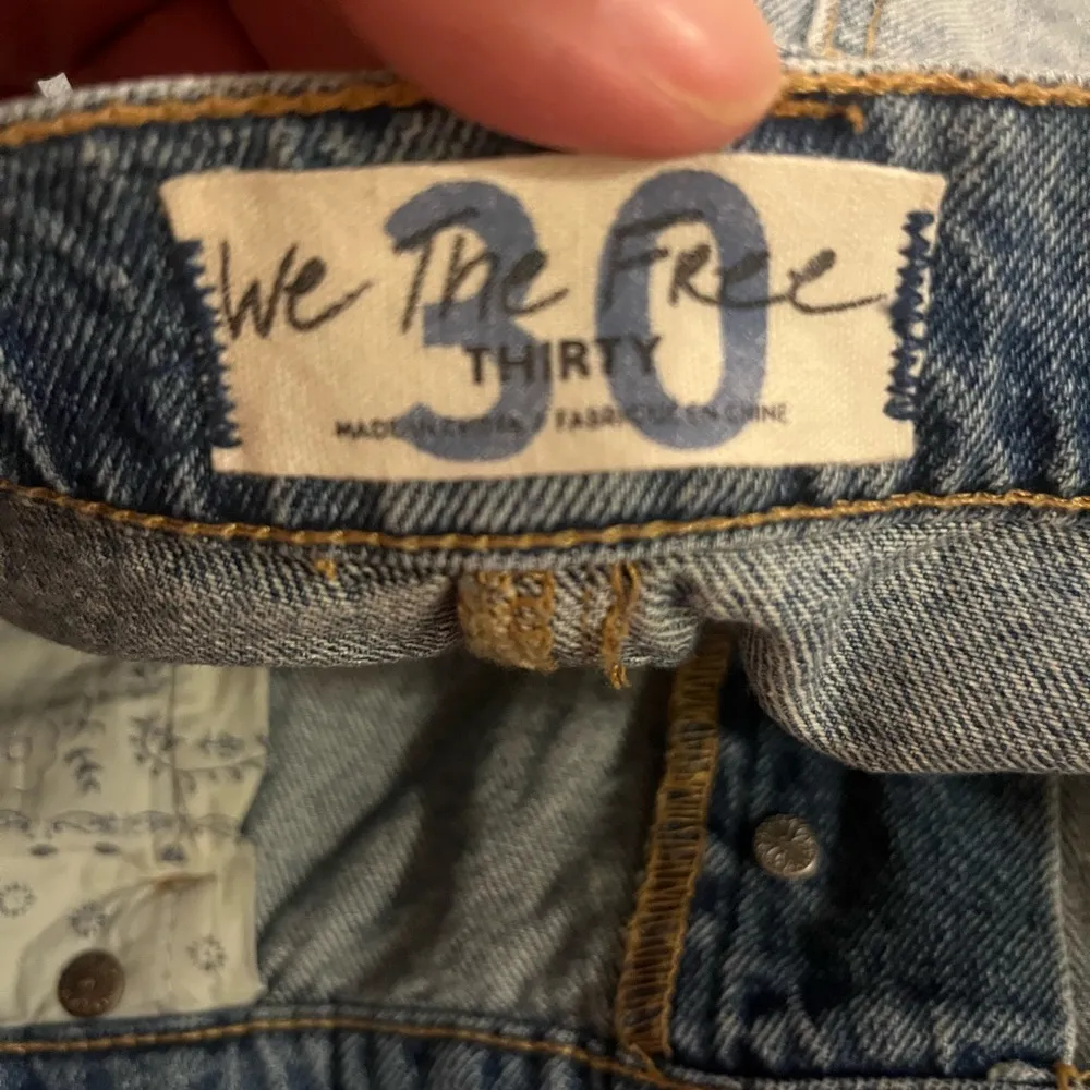 Like New! Free People We the Free Brea Cutoff Denim Mini Skirt - Image 6