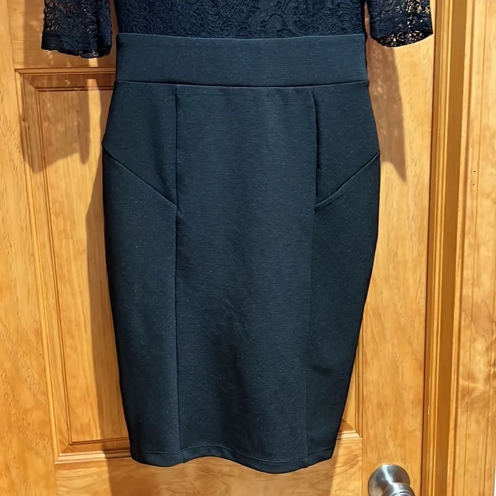 Kardashian Kollection Black Lace Dress - Image 4