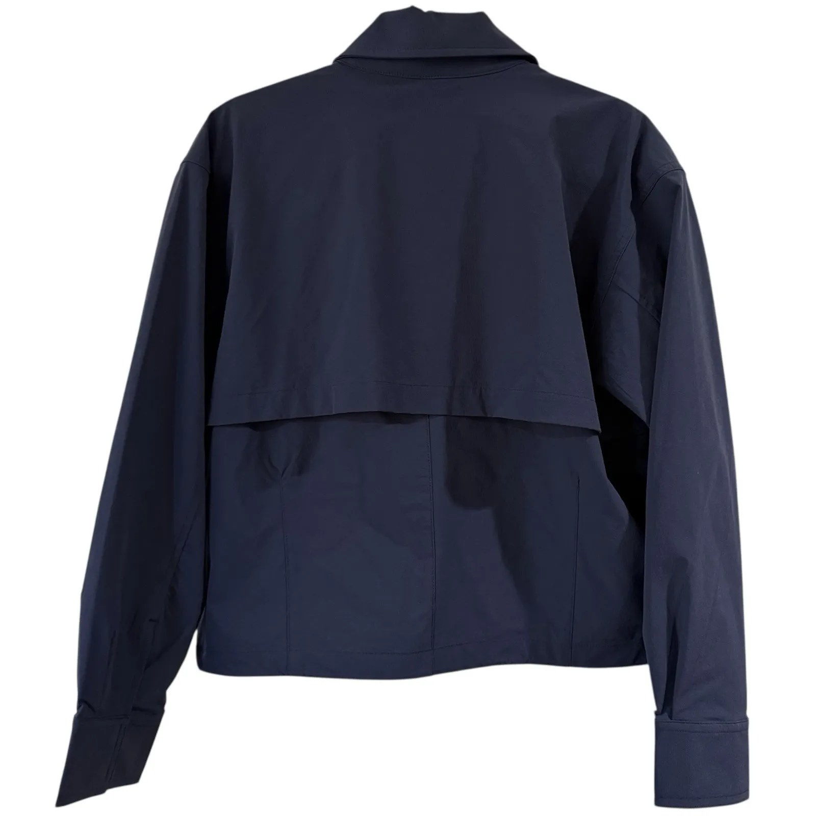 Halfdays Nan Field Jacket Womens Small Navy Blue Cargo Hiking Coat Full Zip New - Image 3