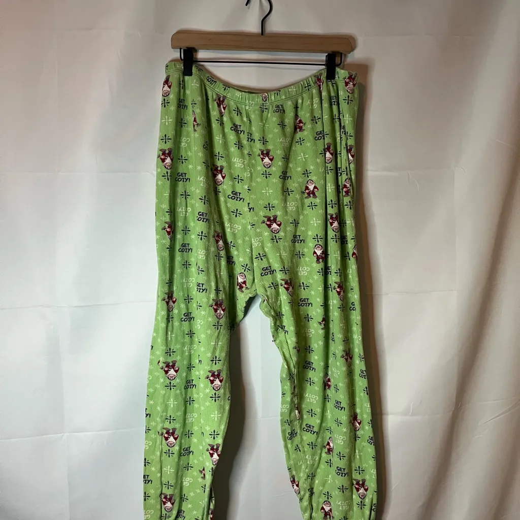 Disney Snow White Grumpy Pajama Set Green Size XXL - Image 8