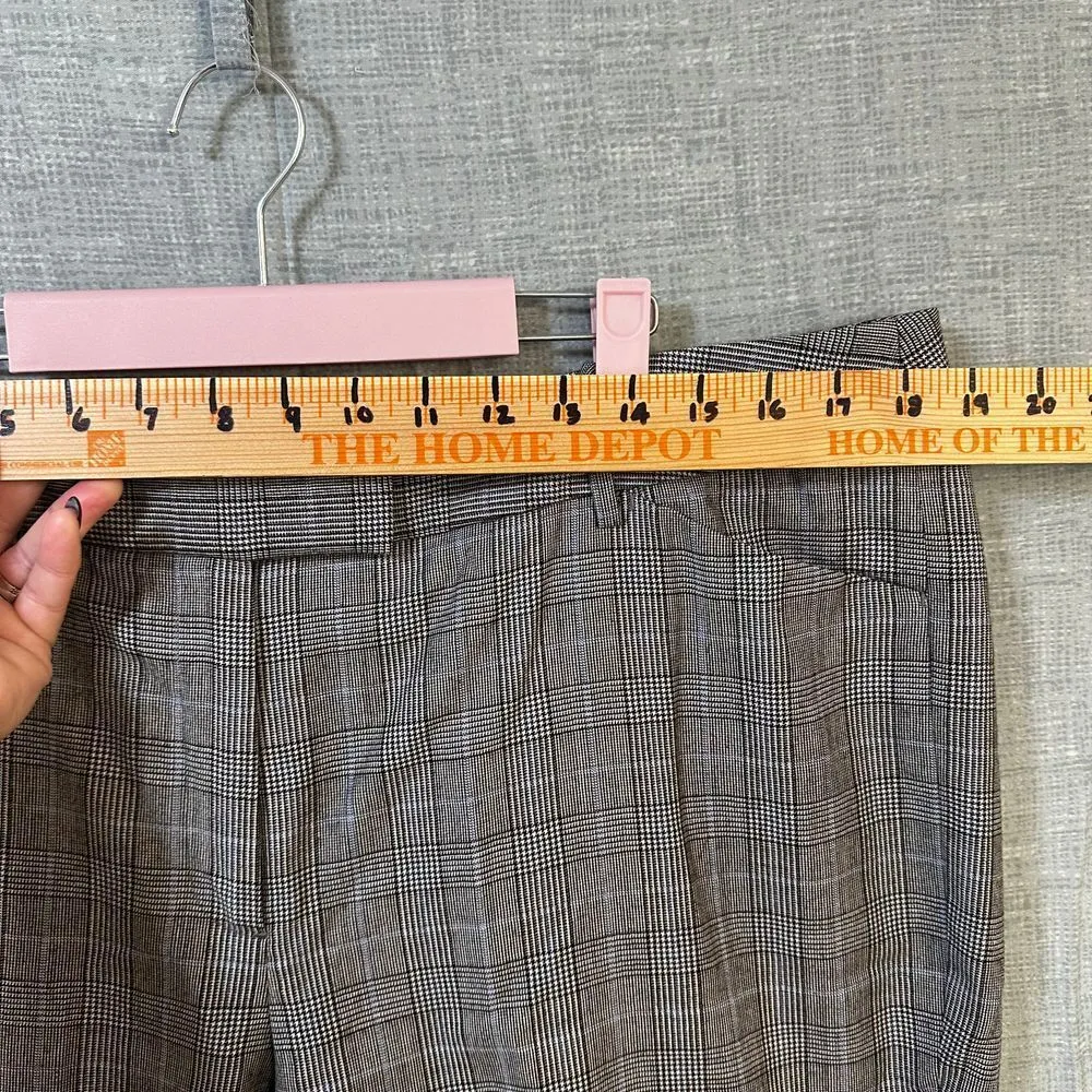 Brooks Brothers Caroline Fit Glen Plaid Check Dress Pants Work Trousers Size 16 - Image 4