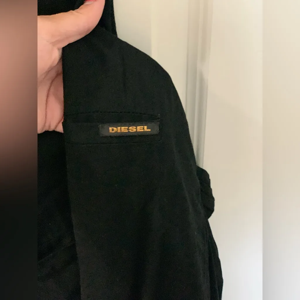 Diesel Elegant Black Embelished Jumpsuit.   Size-Medium - Image 5