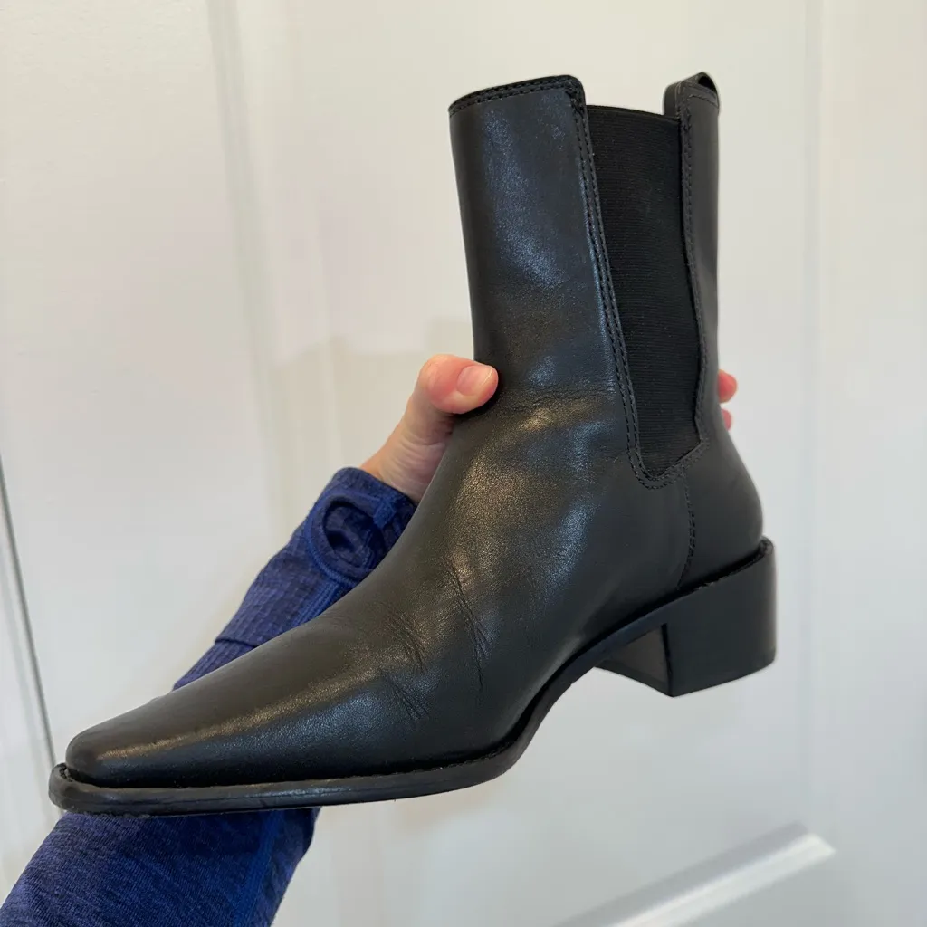 Tory Burch  Black Leather Ankle Boots - Image 9