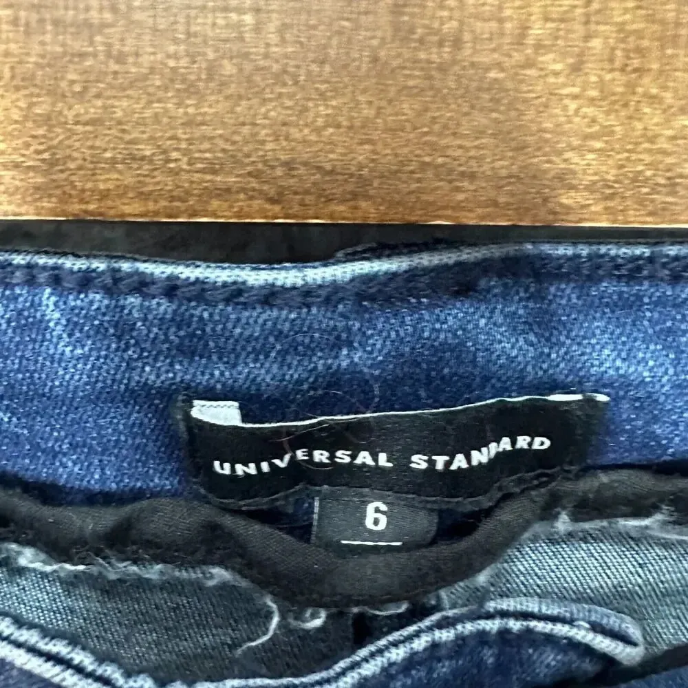 Universal Standard Skinny Ankle Jeans Womens 6 Blue Dark‎ Wash Stretch - Image 5