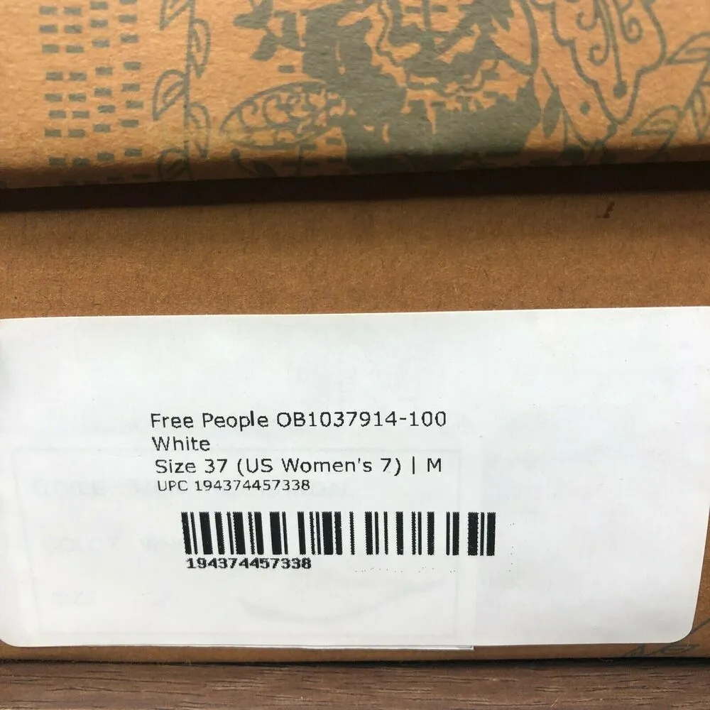 NEW Free People Menorca White Beaded Sandal Flip Flops Women's Size 37/US 7 - Image 6