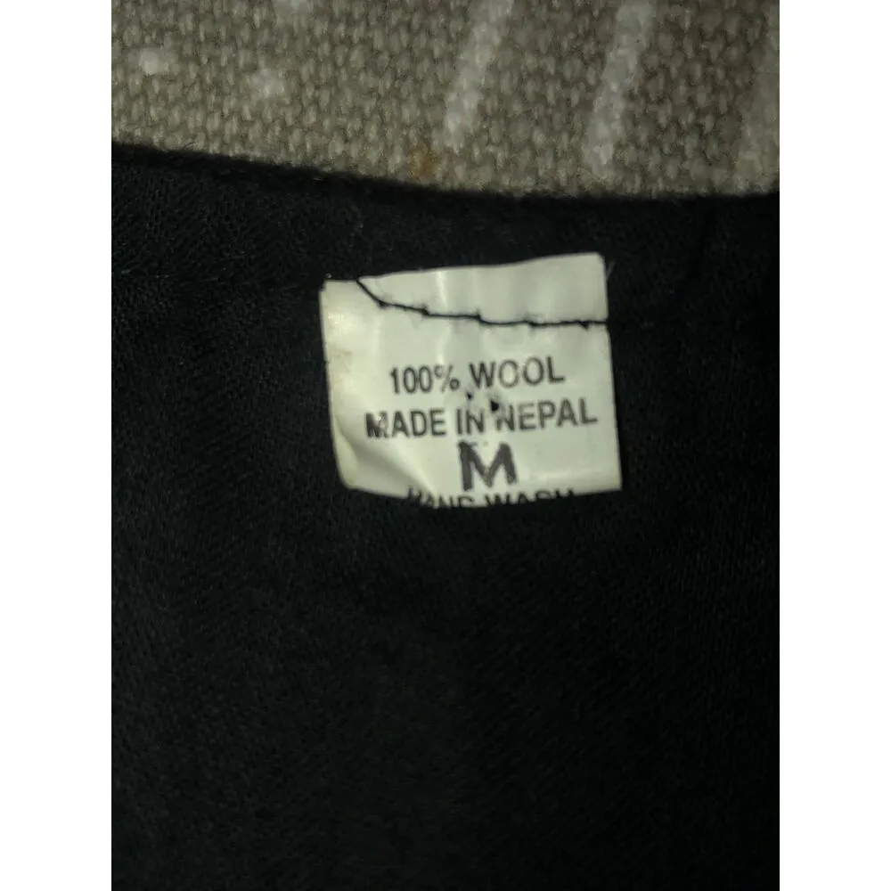 VINTAGE Handmade 100% Wool Made In Napal Vest size medium - Image 11