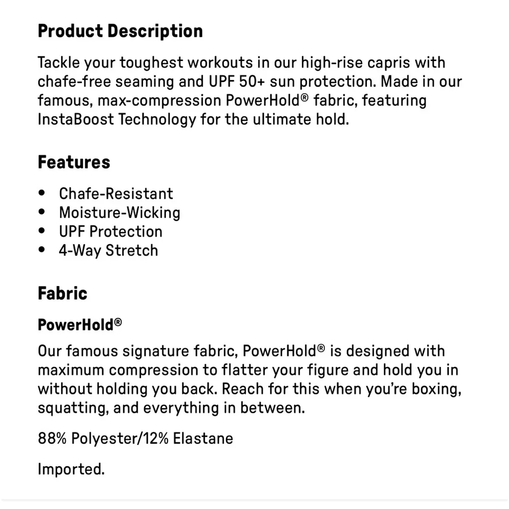 Fabletics Define PowerHold High-Waisted Capri Pant 4X Cloudburst NEW - Image 10