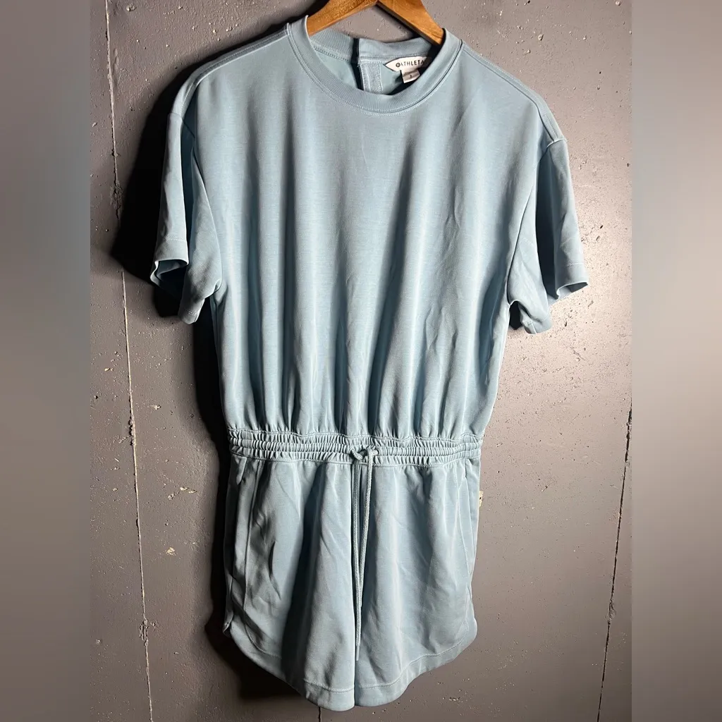 Athleta Seasoft Romper in Light Blue.  Size Small - Image 3