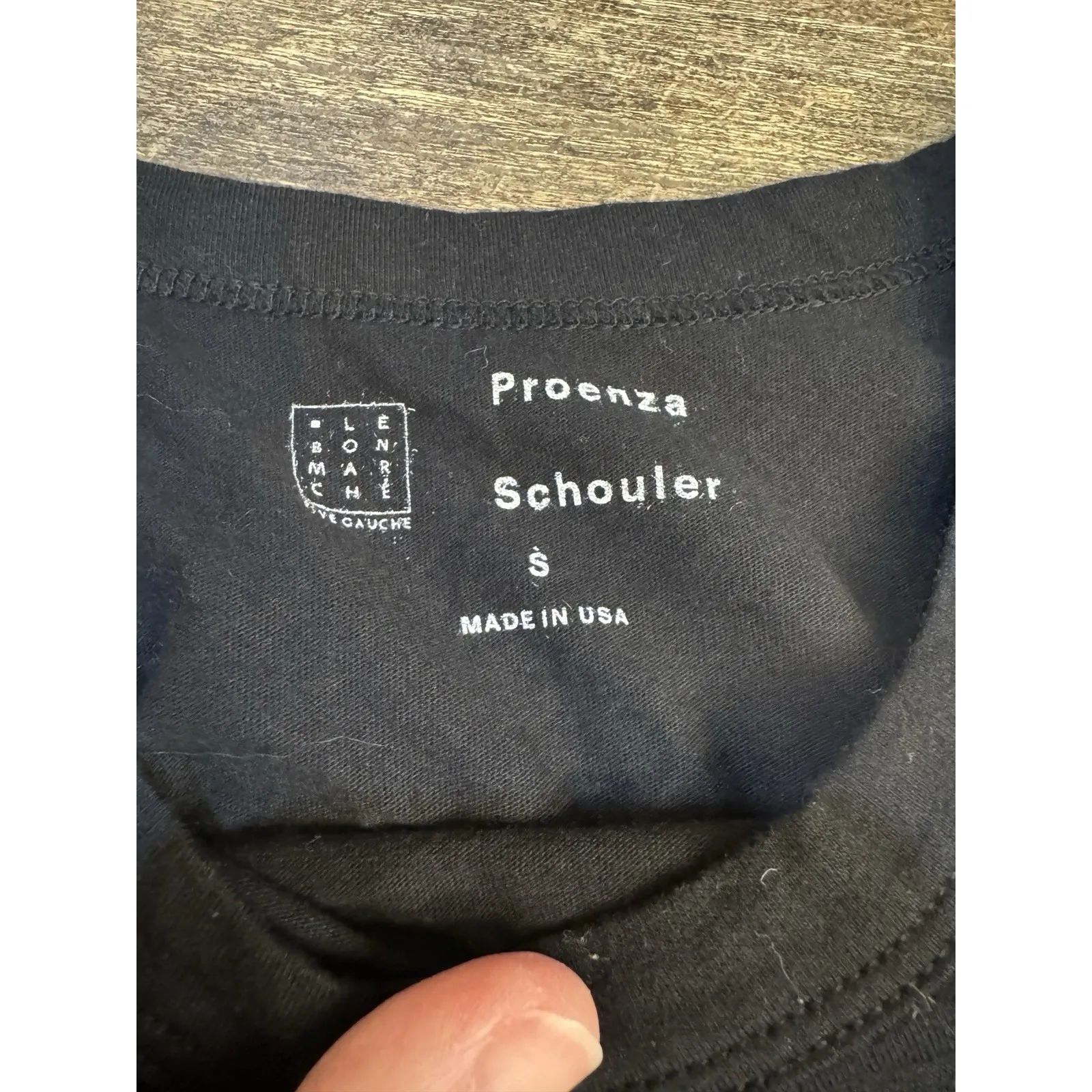 Proenza Schouler Abstract Art Graphic Pocket Tee Black Size Small Unisex! - Image 6