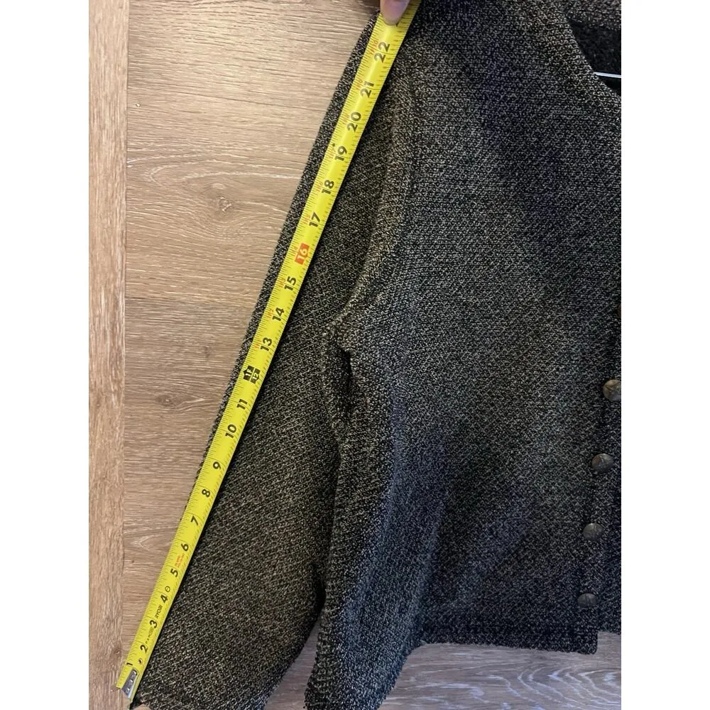 LLBean Jacket Women Sz L Cardigan Academia Cabincore Gorpcore Vintage Button - Image 8