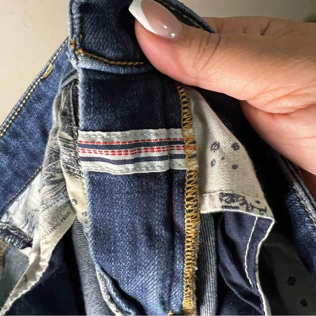 Anthropologie  Script Raw Hem Cropped Denim Jeans - Image 14