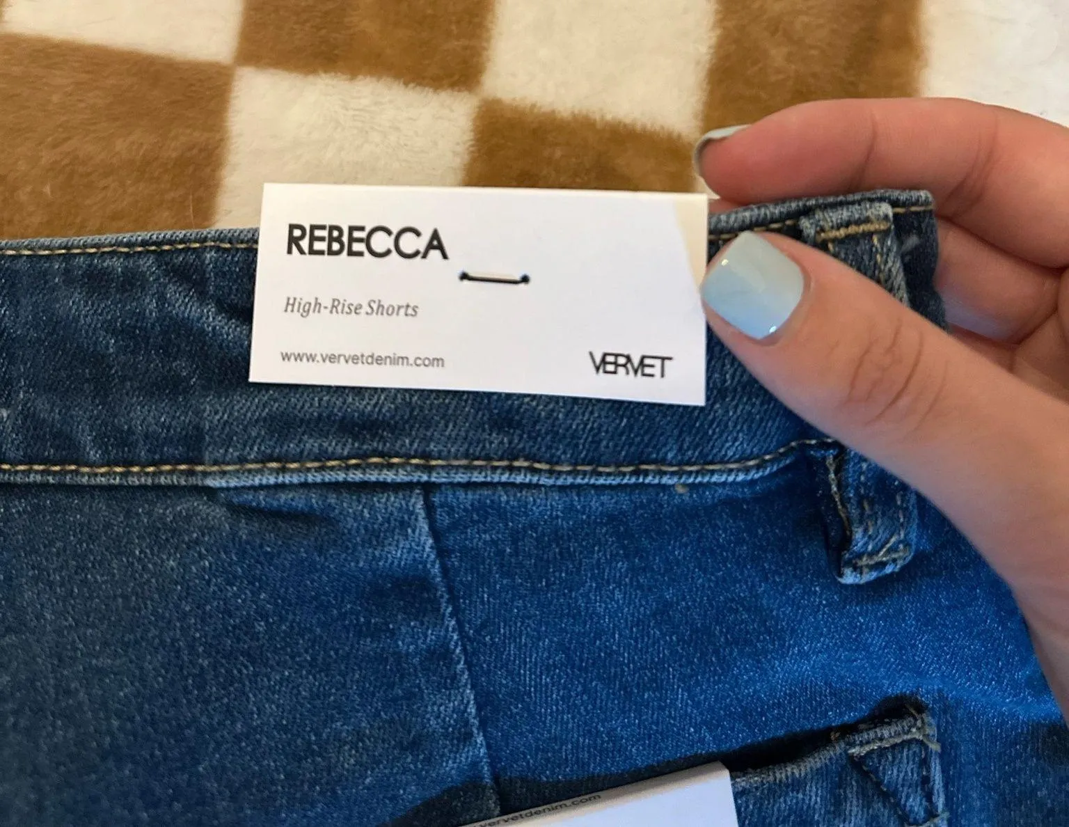 High-Rise Vervet Jean Shorts - Image 2