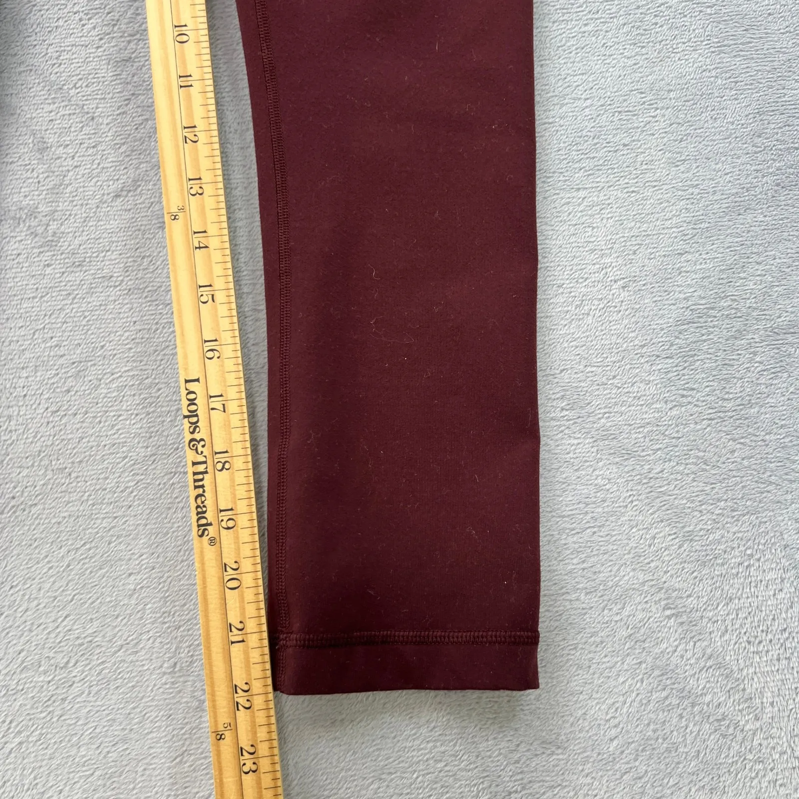 Lululemon Leggings‎ Athletic Align High Rise Crop Burgundy Size 4 Running Gym Red - Image 6
