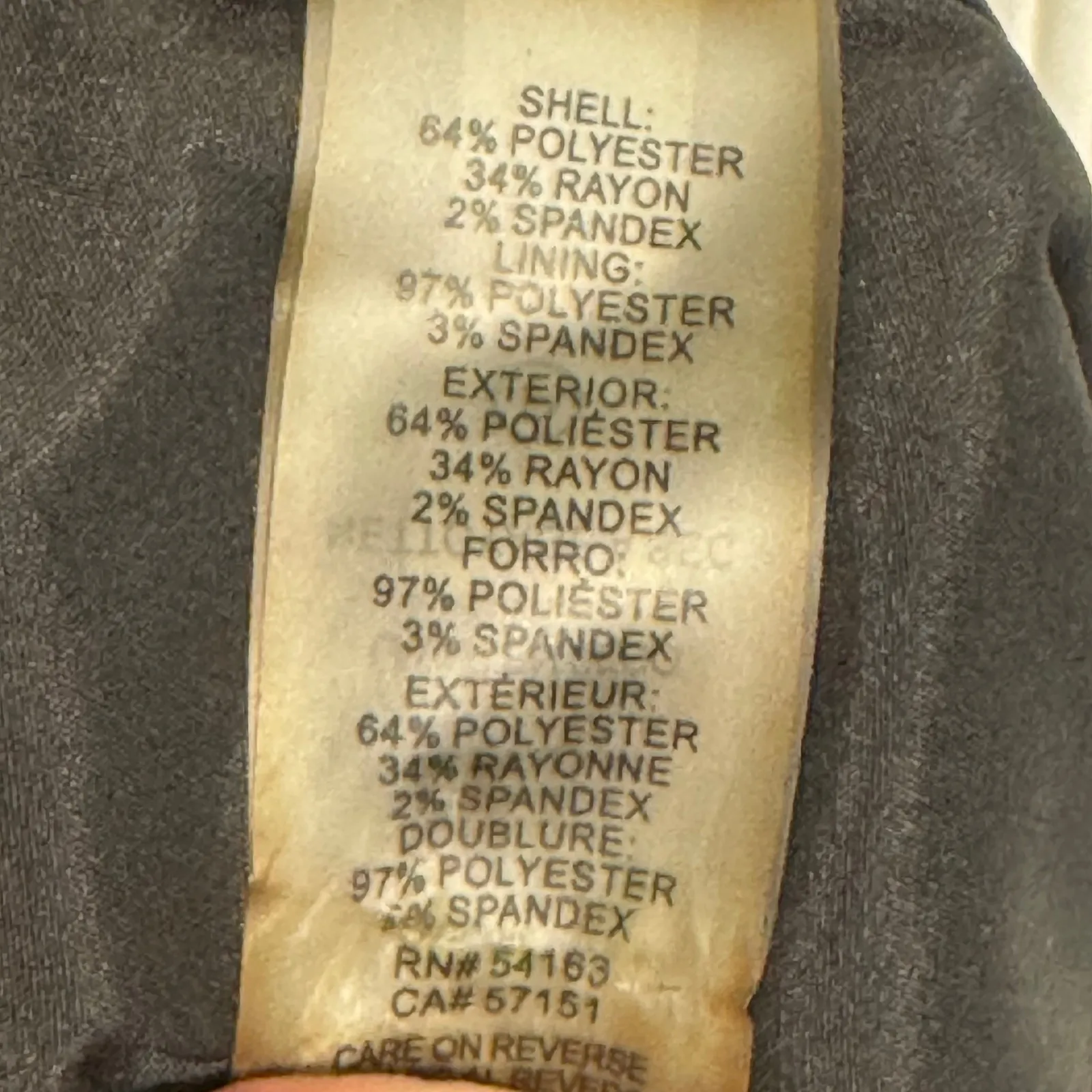 Tommy Hilfiger Gray Pinstripe Pencil Skirt Sz 8 Button Detail Professional Midi - Image 7