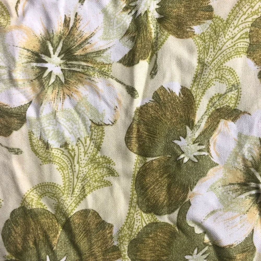 VTG Pineapple Moon 100% SILK Jane Hawaiian Dress A - Image 2